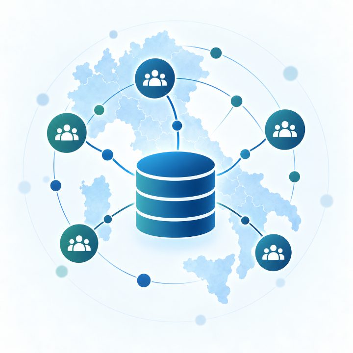 Database Nazionale che collega i gruppi sul territorio